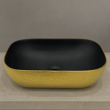 حوض مغسله ذهبي