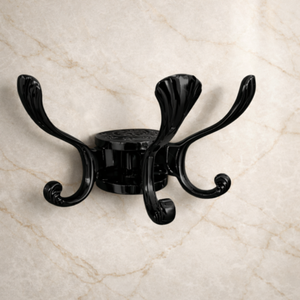 علاقة حائط ملكية ثلاثية فاخرة – بتشطيبات متعددة (أسود، كروم، ذهبي، نحاسي)